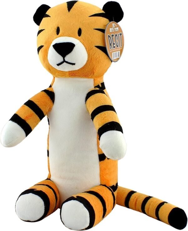 Attatoy Regit The Plush Tiger Toy, 17-Inch Tall Striped Sitting Tiger Stuffed Animal
