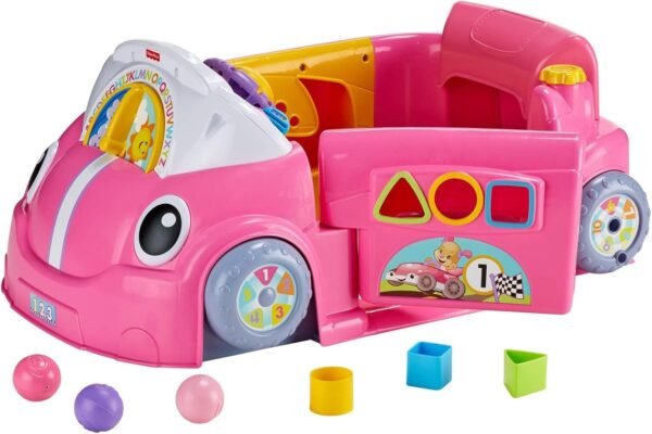 Fisher-Price Laugh & Learn Crawl Around Car,Pink,18.90 x 28.74 x 12.60 Inches