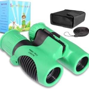 FISHOAKY Binoculars for Kids, Compact 8x21 High Resolution Kids Binocular Toy, Shockproof Explorer Small Telescope for Bird Watching, Hiking, Camping, Outdoor for Boys Girls