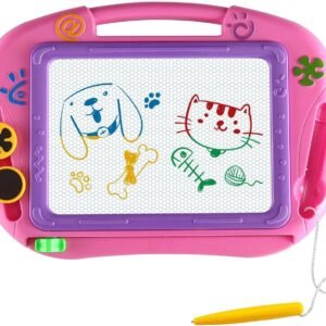 AMZCARS Magna Drawing Doodle Board Gifts Toys Age for 1 2 3 4 Year Old Girl,Magnetic Drawing Board Erasable Writing Sketch Pad Birthday Present for Toddler Kids Toy for Little Girls Travel Games