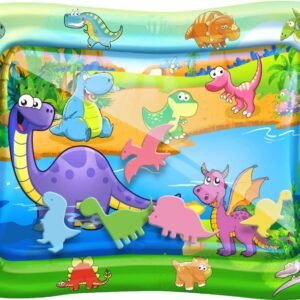Tummy Time Baby Water Play Mat ? Inflatable Infant Toy Mat for Infant, Baby, Toddler, Boy and Girl, Fun Activity Center for 3/6/9 Months? Newborns, Perfect Gift Stimulates Baby?s Growth