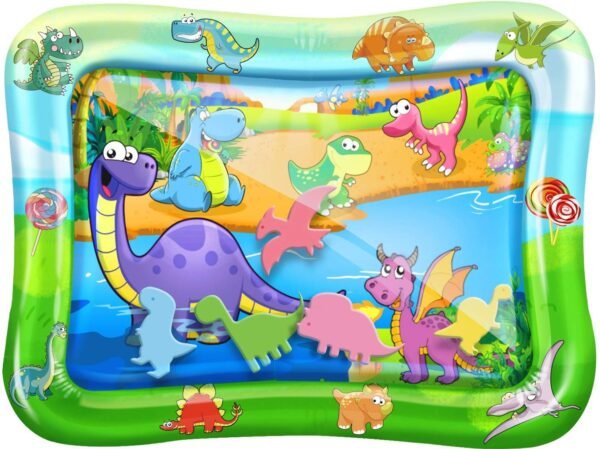 Tummy Time Baby Water Play Mat ? Inflatable Infant Toy Mat for Infant, Baby, Toddler, Boy and Girl, Fun Activity Center for 3/6/9 Months? Newborns, Perfect Gift Stimulates Baby?s Growth