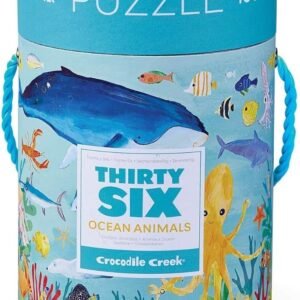 Crocodile Creek Thirty-Six Ocean 100Piece Jigsaw Puzzle in Canister Puzzle