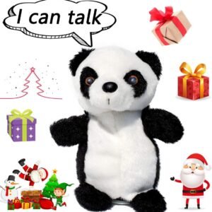 SINYUM Upgrade Newest Talking Panda - Repeats What You Say with Cute Voice - Electronic Pet Talking Plush Buddy Panda for Child Kids Gift Party Toys ?