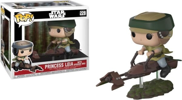 Funko Pop Deluxe: Leia on Speeder Bike Collectible Vinyl Figure (Styles May Vary) (Princess Leia)