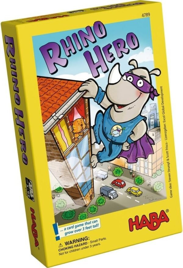 HABA Rhino Hero A Heroic Stacking Card Game for Ages 5 and Up - Triple Award Winner