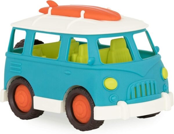 Wonder Wheels by Battat ? Camper Van ? Toy Truck with Opening Roof & Detailed Interior for Kids Age 1 & Up ? 100% Recyclable, Aqua