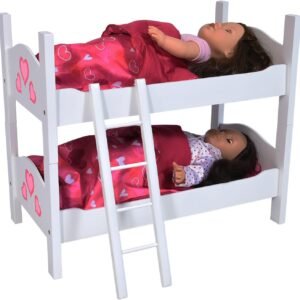 Bunk Bed for Twin Dolls fits 18 Inch Dolls