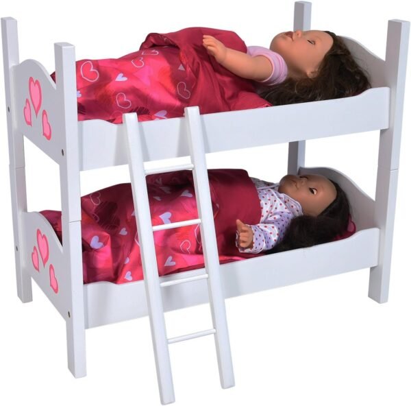 Bunk Bed for Twin Dolls fits 18 Inch Dolls