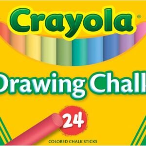Binney & Smith Crayola(R) Drawing Chalk, Assorted Colors, Box Of 24
