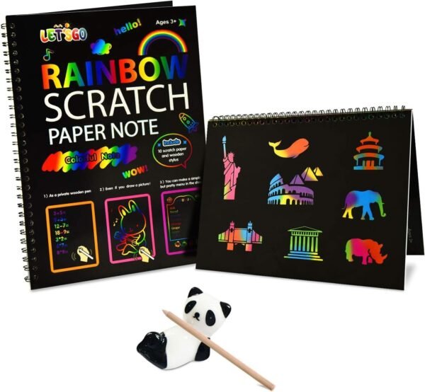 Fricon Create Rainbow Scratch Art for Kids - Best Gifts