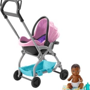 Barbie Skipper Babysitters Inc. Pink Stroller Playset
