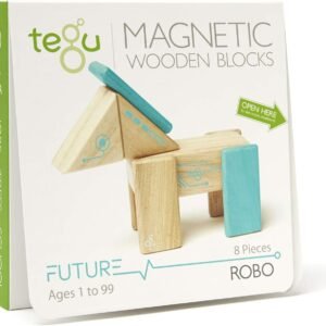 Tegu Robo Magnetic Wooden Block Set
