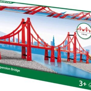 BRIO World - 33683 Double Suspension Bridge | 5 Piece Toy Train Accessory for Kids Age 3 and Up