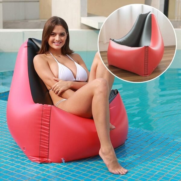 Zcaukya Inflatable Pool Float Lounger, Ride On Swimming Pool Floating Couch, Inflatable Pool Floating Chair, Inflatable Sofa for Summer Parties Pool Ride-on Sofa