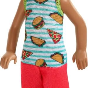 Barbie Club Chelsea Doll, 6-inch Brunette Boy Doll in Food-Themed Look