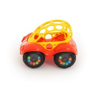 Bright Starts OBall 1-Piece Rattle & Roll Car, Assorted Colors