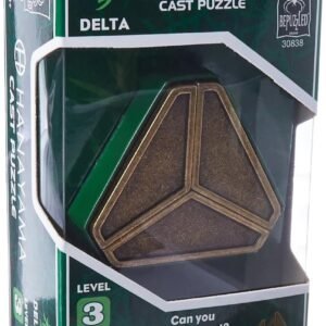 BePuzzled Delta Hanayama Cast Metal Brain Teaser Puzzle (Level 3) Puzzles For Kids & Adults Ages 12 & Up