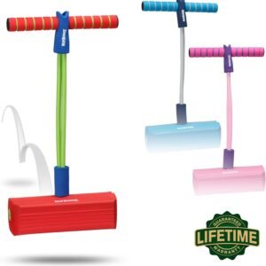 New Bounce Foam Pogo Stick for Kids - Foam Pogo Jumper for Kids Ages 3 to 5 100% Safe, Bouncy Toy for Toddlers | Fun Foam Hopper for Children |Squeaks with Each Hop |Great Gift for Girls and Boys