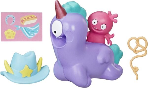 UGLYDOLLS Moxy & Squish &-Go Peggy, 2 Toy Figures with Accessories