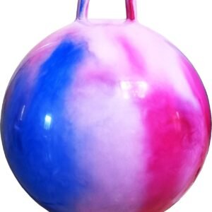 AppleRound Space Hopper Ball with Air Pump: 20in/50cm Diameter for Ages 7-9, Hop Ball, Kangaroo Bouncer, Hoppity Hop, Jumping Ball, Sit and Bounce