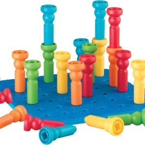 Lauri Tall-Stackers - Pegs and Pegboard Set
