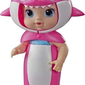 Baby Alive, Baby Shark Blonde Hair Doll, with Tail & Hood, Inspired by Hit Song & Dance, Waterplay Toy for Kids Ages 3 Years Old & Up (Amazon Exclusive), Pink