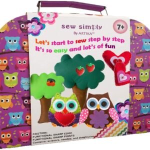 ARTIKA Sewing Kit for Kids, DIY Craft for Kids, The Most Wide-Ranging Kids Sewing Kit, Quality Kids Sewing Supplies, Includes a Booklet of Cutting Stencil Shapes for The First Step in Sewing