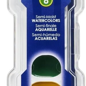 PRANG Washable Watercolor Paint Set, 16 Assorted Colors, Includes Brush (16016)
