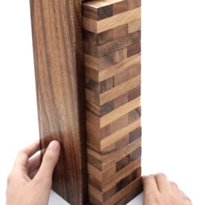 Board Games for Families and Kids with a Stacking Block Games of Tumbling Tower Game Classic Wood that Will Challenges Your Skills in Adult Kids and Family to Get Fun Day and Night