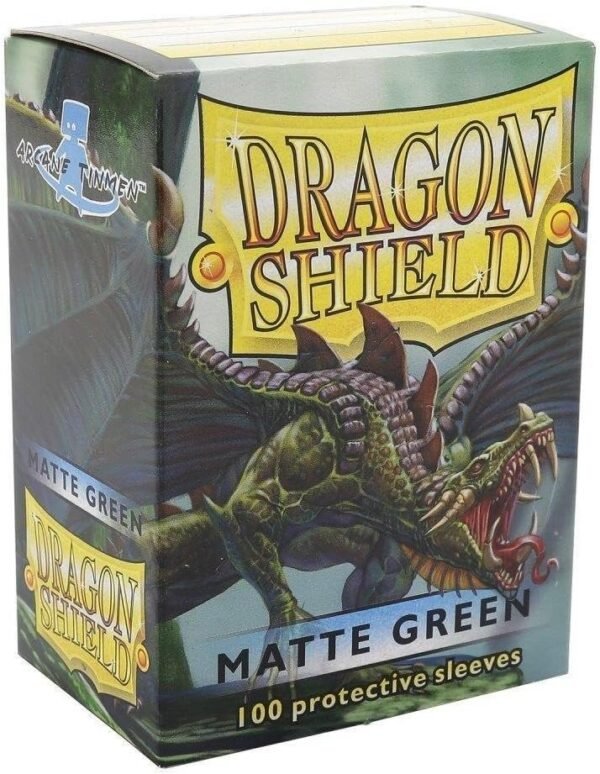 Dragon Shield Matte Green 100 Protective Sleeves