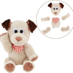 Animoodles Magnetic Parker Dog Stuffed Animal Plush, 7.5'