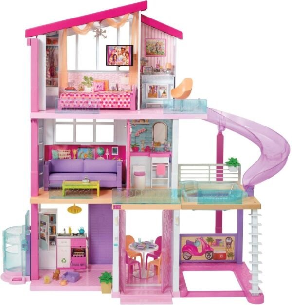 ? Barbie Dreamhouse Dollhouse with Pool, Slide and Elevator
