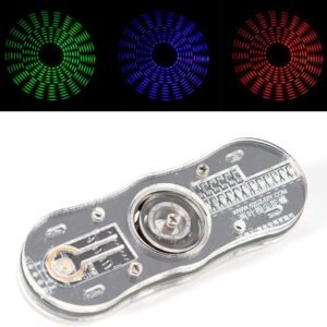 DDIY Rotating Fingertip Gyroscope Flowing LED Lamp Kit DIY Electronic Soldering Practice Kit