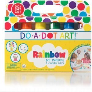 Do A Dot Art! Markers 6-Pack Rainbow Washable Paint Markers, The Original Dot Marker