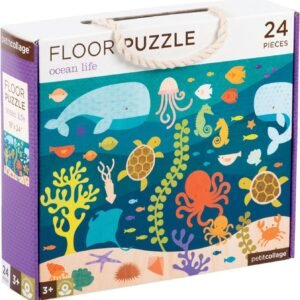 Petit Collage Floor Puzzle, Ocean Life Friends, 24 Pieces