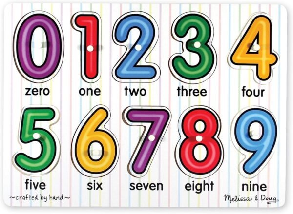 Melissa & Doug Numbers Peg Puzzle (10 pcs)