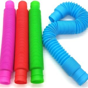 BunMo Pop Tubes Sensory Toys - Fine Motor Skills Toddler Toys - Fidget Toys for Sensory Kids and Learning Toys
