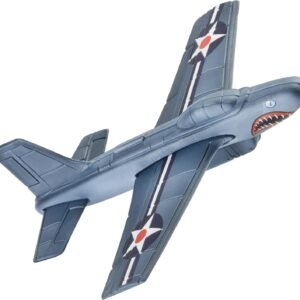 Aeromax Aerobatic Foam Flyer Shark Bite Edition Airplane, Grey/Silver