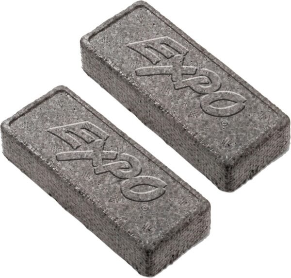 Expo Block Eraser 81505 Dry Erase Whiteboard Board Eraser, Soft Pile, 5 1/8 W x 1 1/4 H - Pack of 2