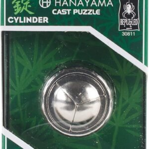 BePuzzled 30811 Cylinder Hanayama Cast Metal Brain Teaser Puzzle (Level 4) Puzzles For Kids & Adults Ages 12 & Up