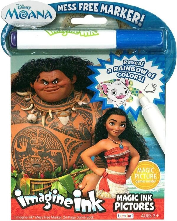 Bendon 73581 Disney Moana Imagine Ink Magic Ink Pictures