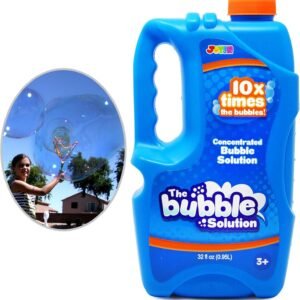 Joyin Toy Bubble Solution Refill (up to 2.5 Gallon) BIG Bubble Solution 32 Ounce CONCENTRATED Solution for Bubble Machine, Easter