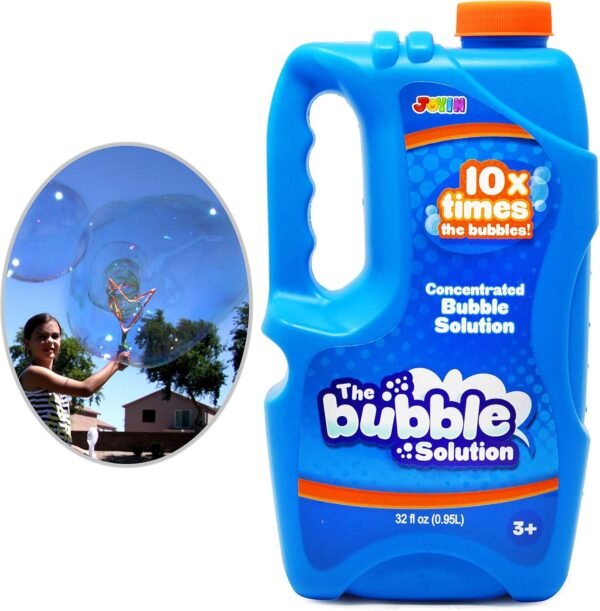 Joyin Toy Bubble Solution Refill (up to 2.5 Gallon) BIG Bubble Solution 32 Ounce CONCENTRATED Solution for Bubble Machine, Easter