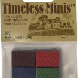 Darice Timeless Minis(tm) - Assorted Books - .625 x .875 inches, Multicolored, 8 Pieces