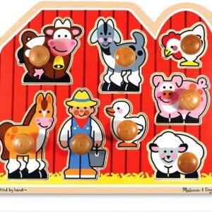 Melissa & Doug Large Farm Jumbo Knob