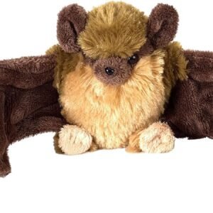 Wild Republic Brown Bat Plush, Stuffed Animal, Plush Toy, Gifts for Kids, Cuddlekins, 8'