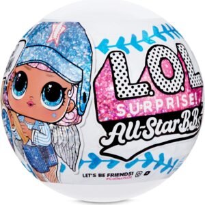 L.O.L. Surprise! All-Star B.B.s Sports Series 1 Baseball Sparkly Dolls with 8 Surprises