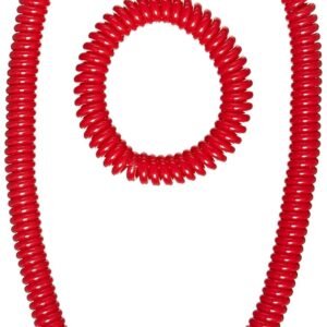 Abilitations Integrations 'Chew'lery Chewable Jewelry - Necklace and Bracelet Set - Red - 017641