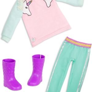 Glitter Girls Dolls by Battat ? Unicorn Dreaming Fashion Outfit (Pink) ? 14-inch Doll Clothes and Accessories for Kids Ages 3 and Up ? Children?s Toys